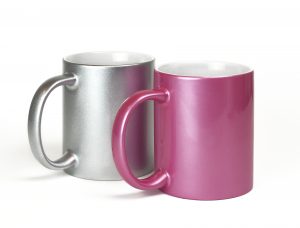 metallic mugs